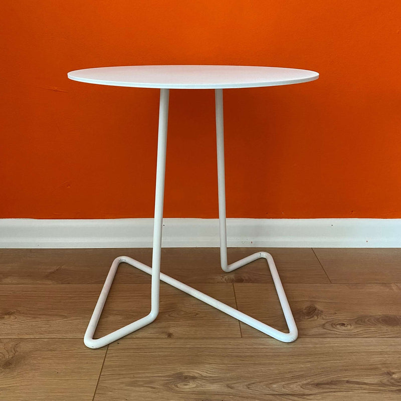 Metal Side Table White