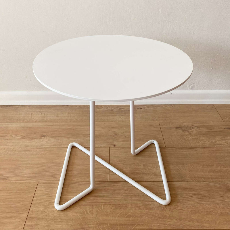 Metal Side Table White