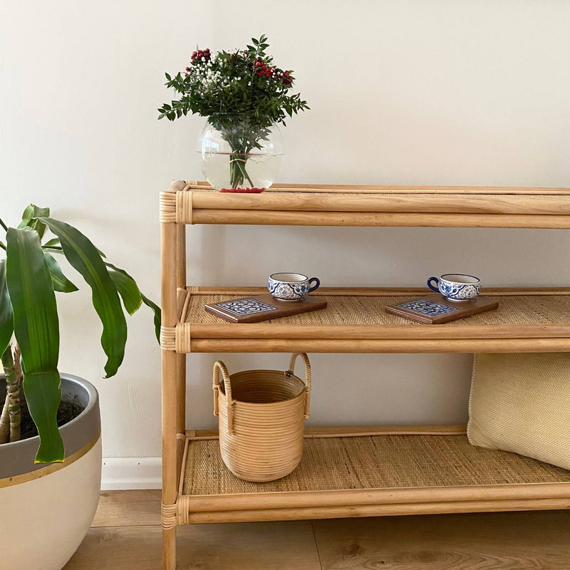 Handmade Bamboo Table 32x100 cm