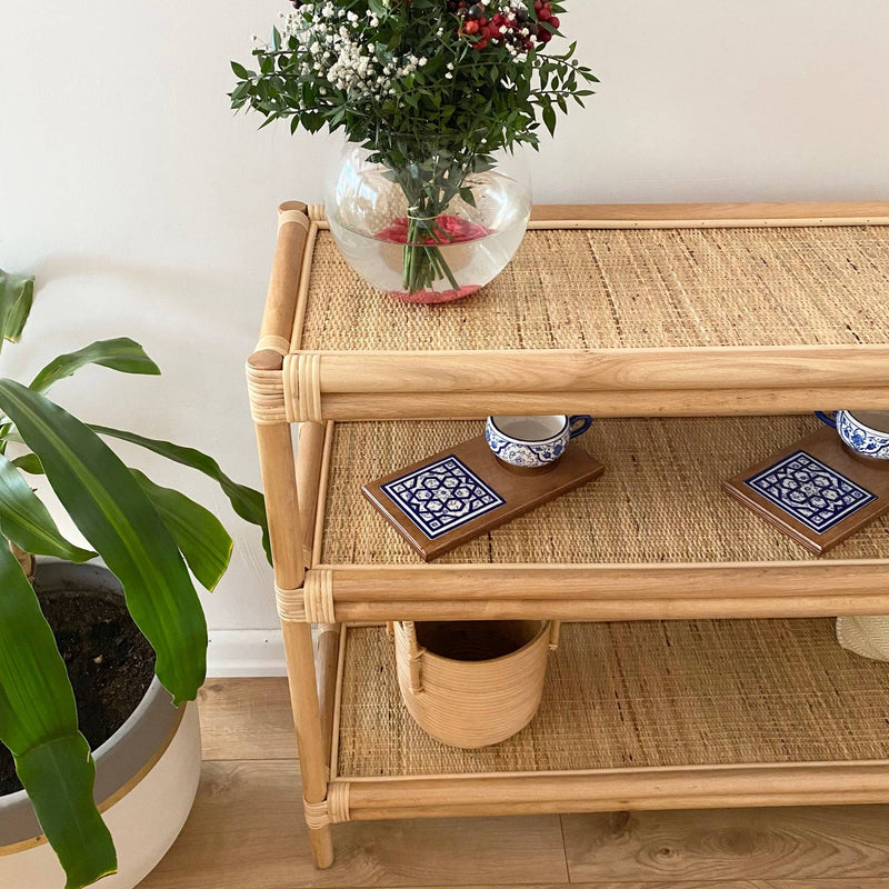 Handmade Bamboo Table 32x100 cm