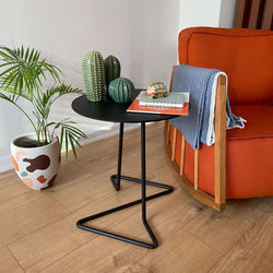 Metal Side Table Black