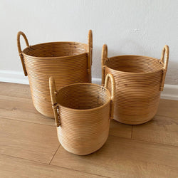 Handmade Bamboo Basket Natural