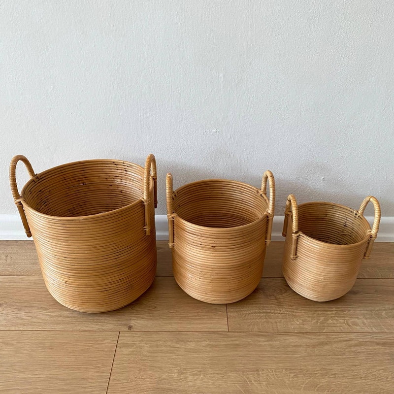 Handmade Bamboo Basket Natural