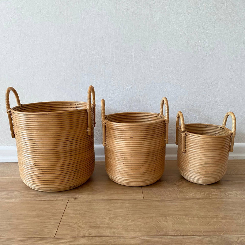 Handmade Bamboo Basket Natural