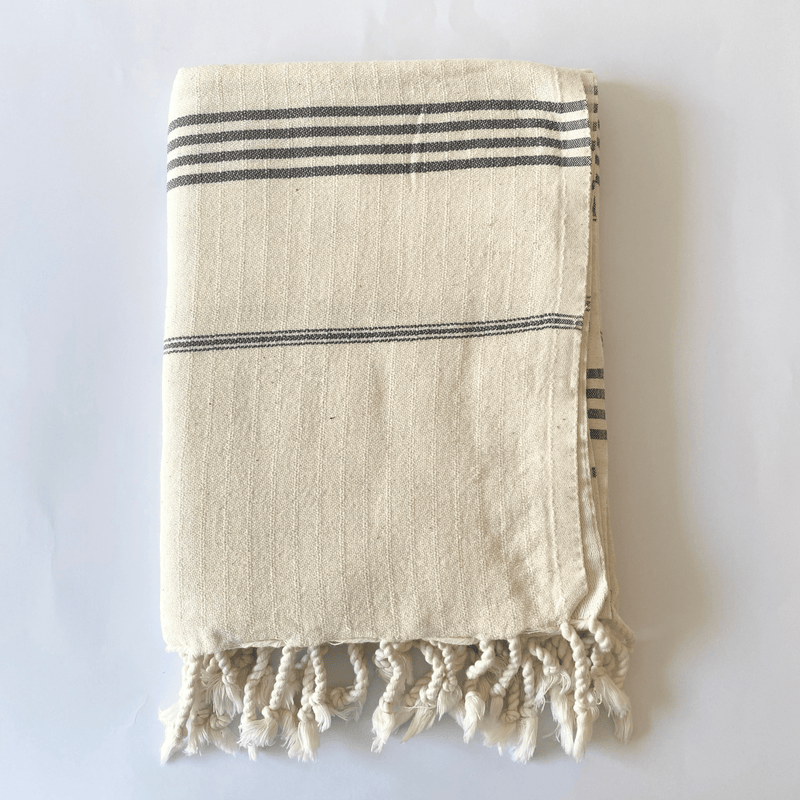 Bade Turkish Cotton Towel Grey 100x180 cm - 40''x70''