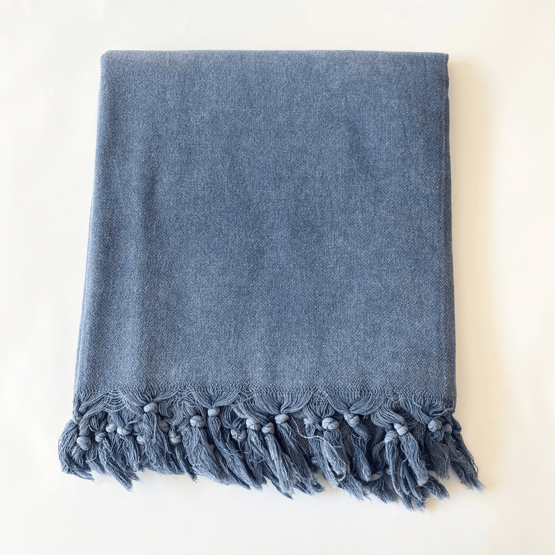 Çağ Turkish Cotton Towel Navy Blue 100x180 cm - 40''x70''