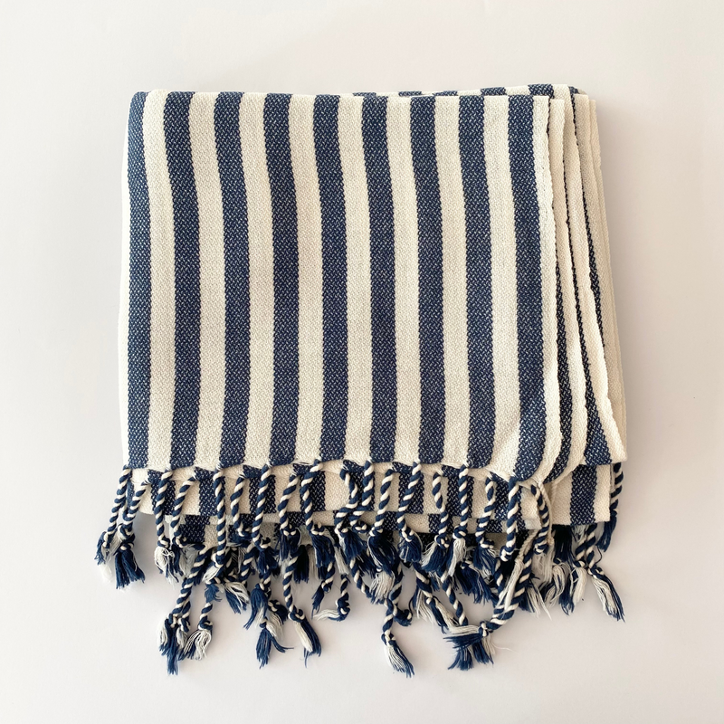 Dalya Turkish Cotton Towel Navy Blue 100x180 cm - 40''x70''