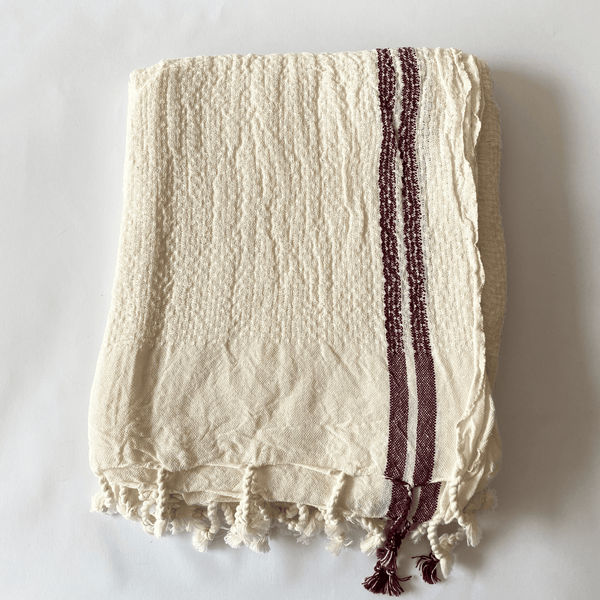 Gizem Turkish Towel Bordeaux 100x180 cm - 40''x70''