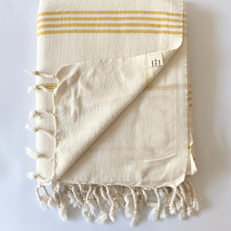 Bade Turkish Cotton Towel Yellow 100x180 cm - 40''x70''