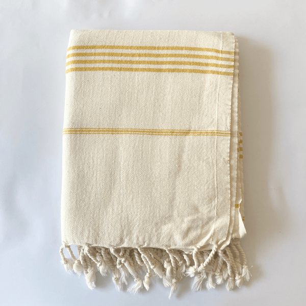 Bade Turkish Cotton Towel Yellow 100x180 cm - 40''x70''