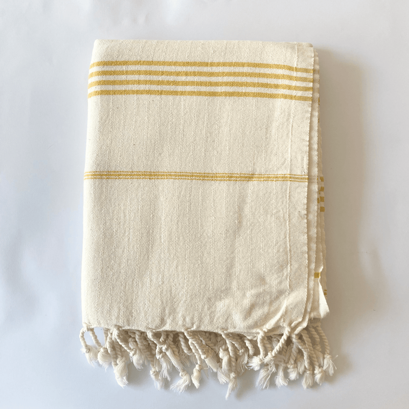 Bade Turkish Cotton Towel Yellow Box