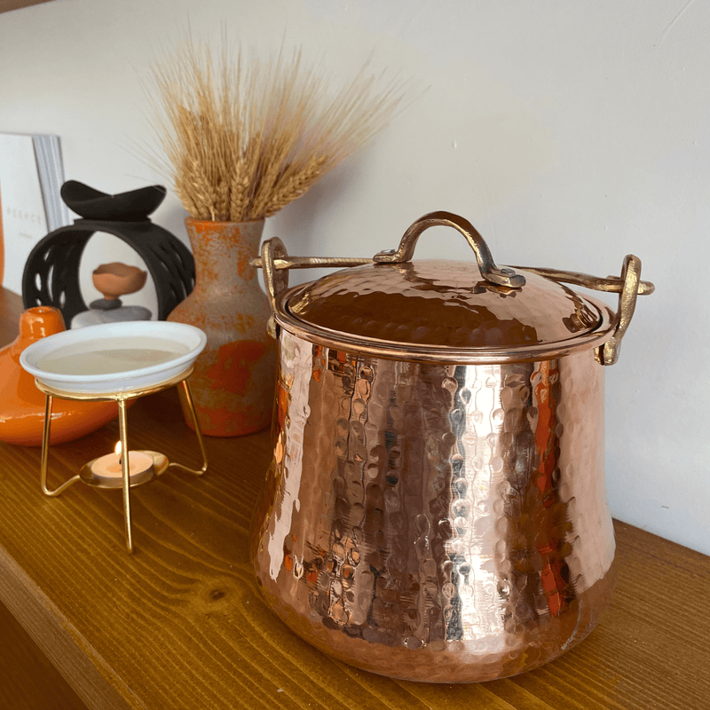 Handmade Forged Copper Bucket 3 Lt