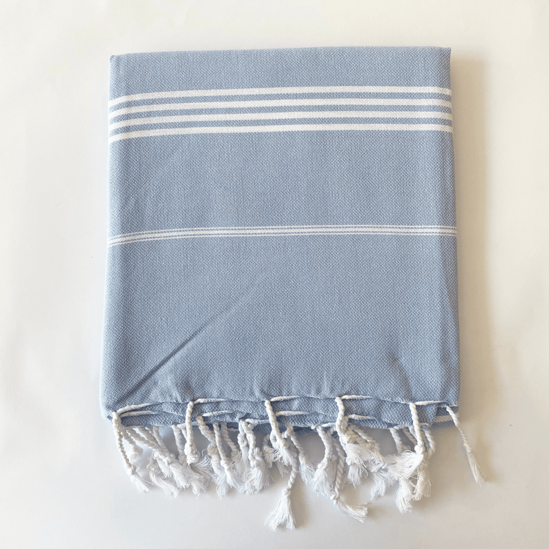 Gediz Turkish Cotton Towel Blue 100x180 cm - 40''x70''