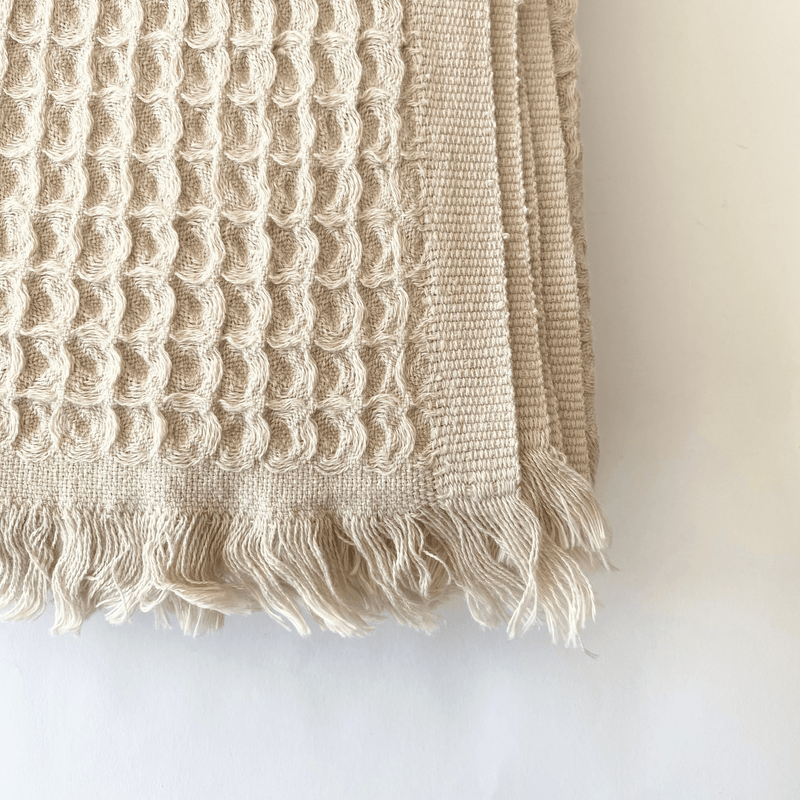 Laden Turkish Cotton Towel Beige 100x180 cm - 40''x70''
