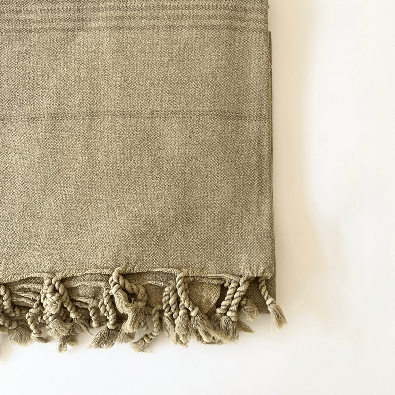 Mihri Turkish Cotton Towel Khaki 100x180 cm - 40''x70''