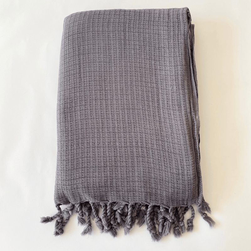 Mila Turkish Cotton Towel D. Grey 100x180 cm - 40''x70''
