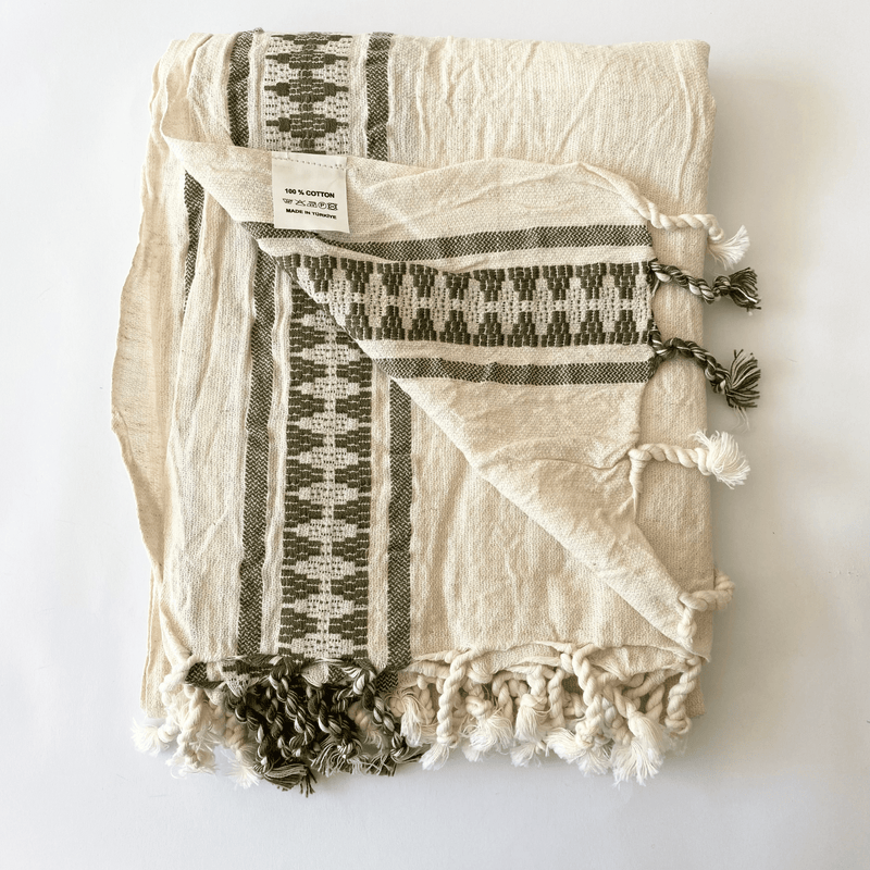 Peshce Turkish Cotton Towel Khaki 100x180 cm - 40''x70''