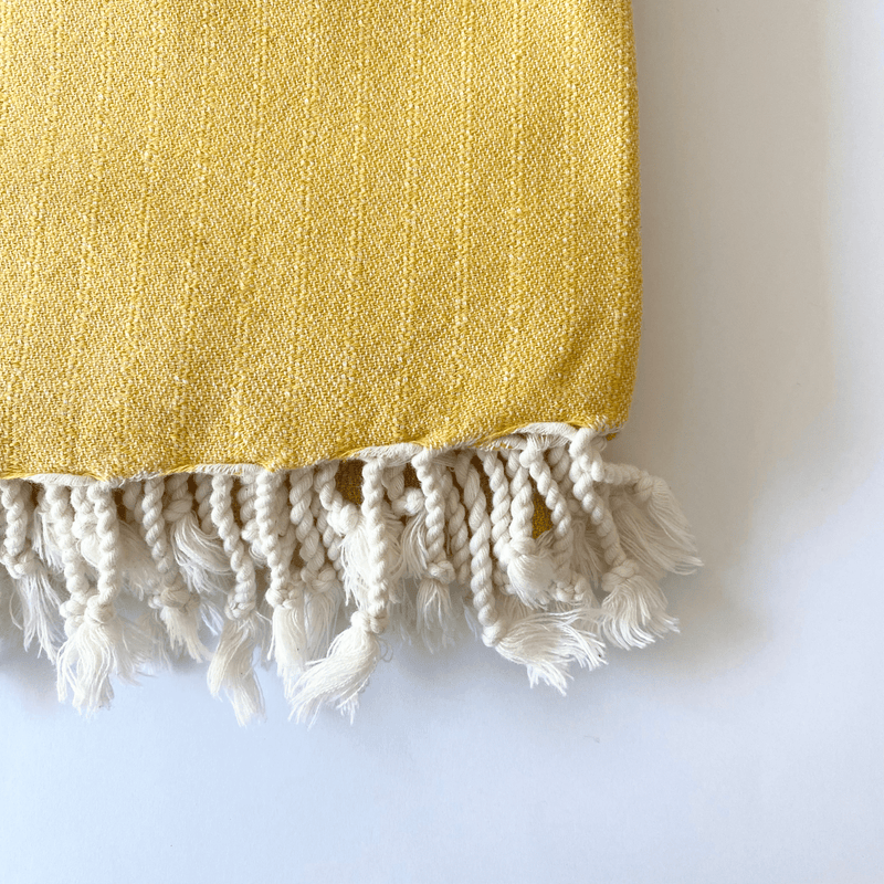 Rüya Turkish Cotton Towel Yellow 100x180 cm - 40''x70''