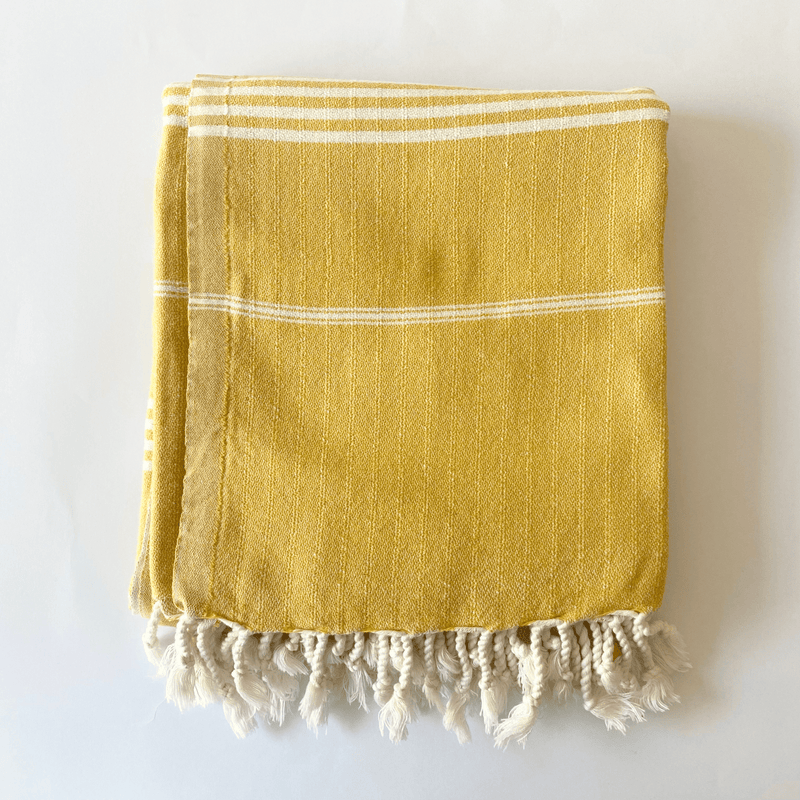 Rüya Turkish Cotton Towel Yellow 100x180 cm - 40''x70''