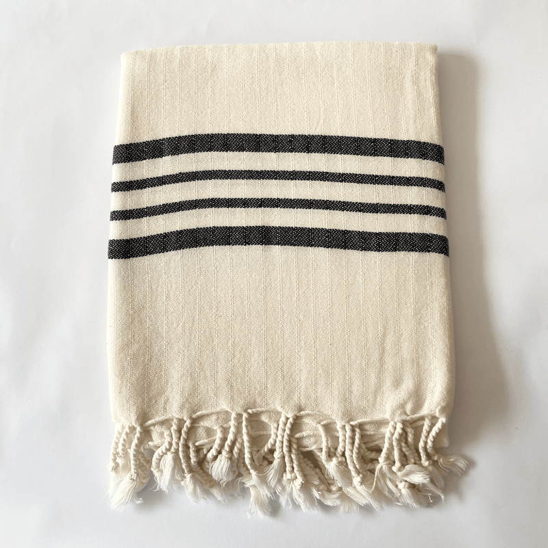 Ufuk Turkish Cotton Towel Black Box