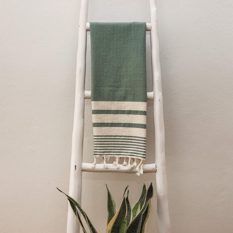 Dehna Turkish Cotton Towel C. Green Box