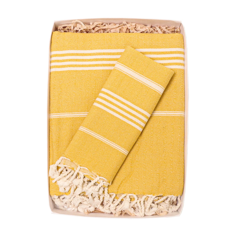 Rüya Turkish Cotton Towel Yellow Box