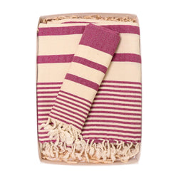 Dehna Turkish Cotton Towel A.Purple Box