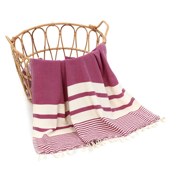 Dehna Turkish Cotton Towel A. Purple 100x180 cm - 40''x70''