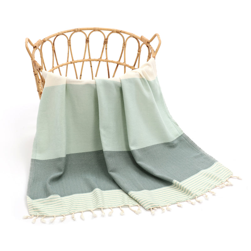 Beyza Turkish Cotton Towel Mint-Green 100x180 cm - 40''x70''