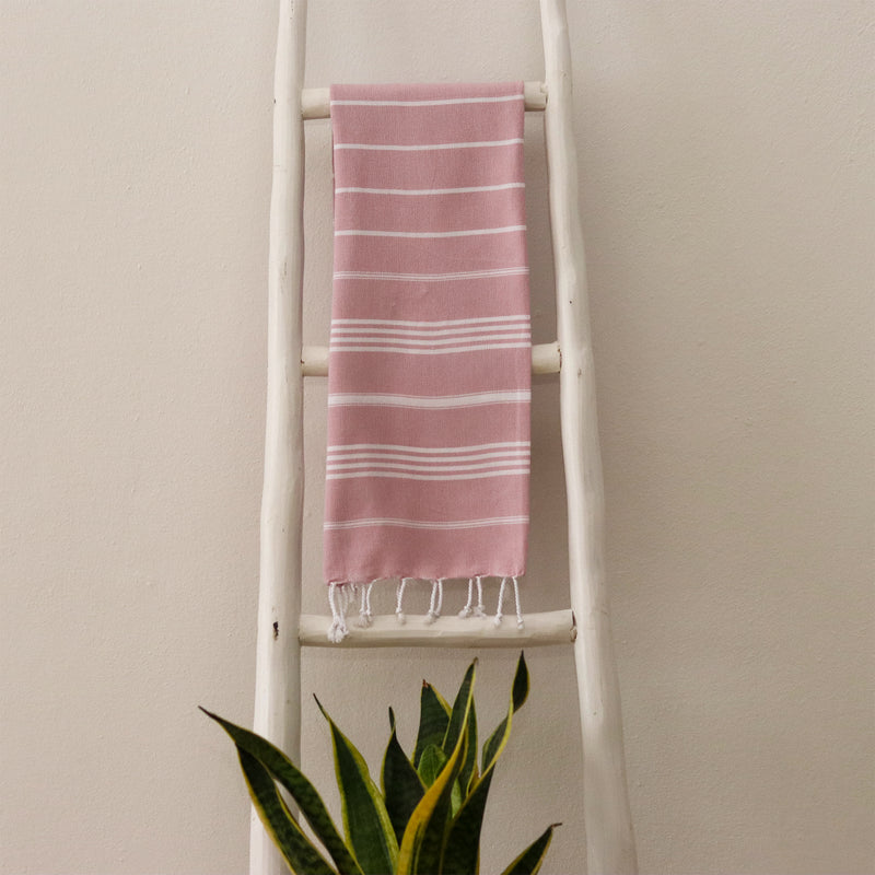 Gediz Turkish Cotton Towel Pink Box