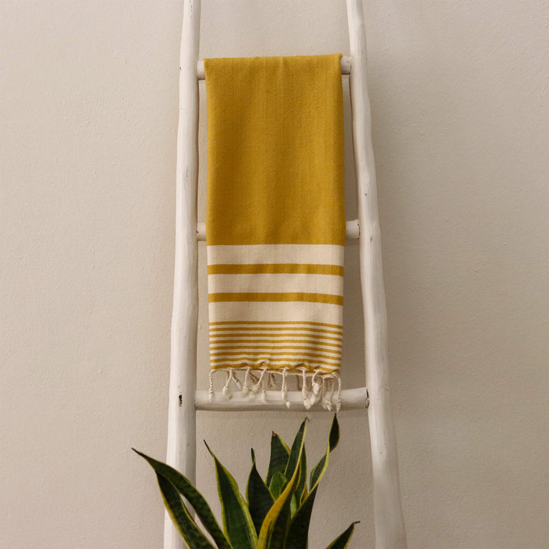 Dehna Turkish Cotton Towel Yellow Box