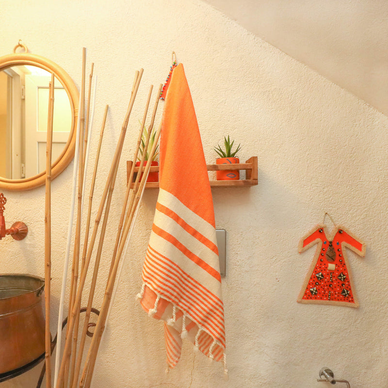 Dehna Orange Small Towel 50x100 cm - 20''x40''