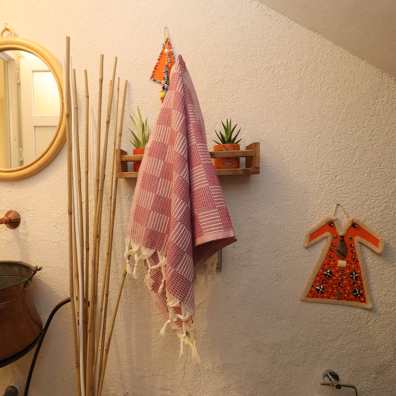 Dilruba Purple Small Towel 50x100 cm - 20''x40''