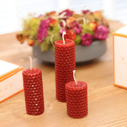 Beewax Scented Candle Set Bordeaux