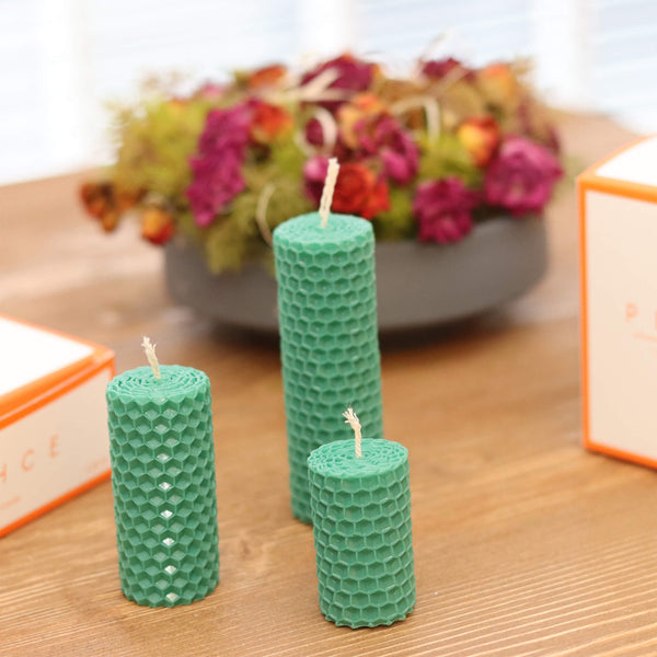 Beewax Scented Candle Set Green