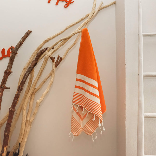 Dehna Orange Small Towel 50x100 cm - 20''x40''