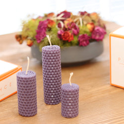 Beewax Scented Candle Set Purple
