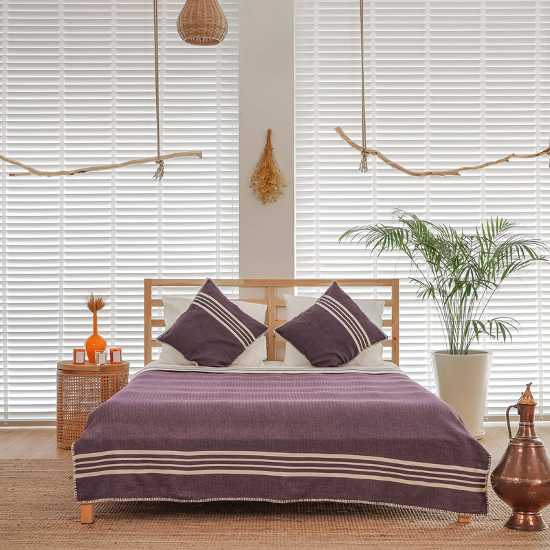 Hatun Blanket Purple-Quenn 170x220cm / 67''x86''