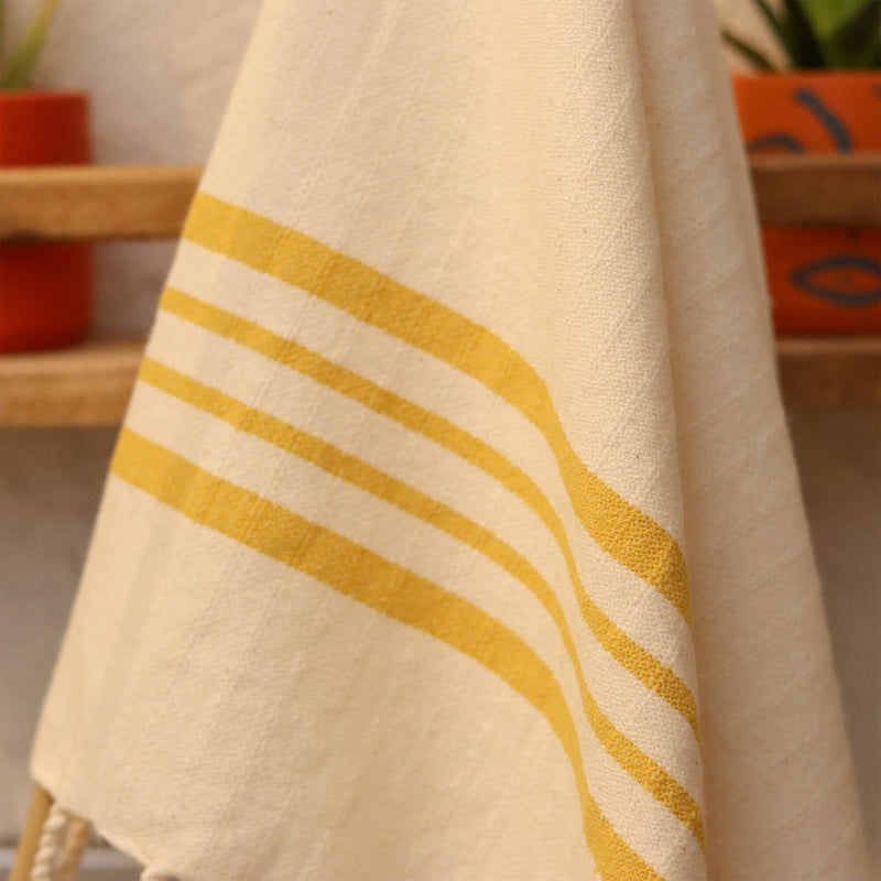 Ufuk Yellow Hand Towel 50x100 cm - 20''x40''