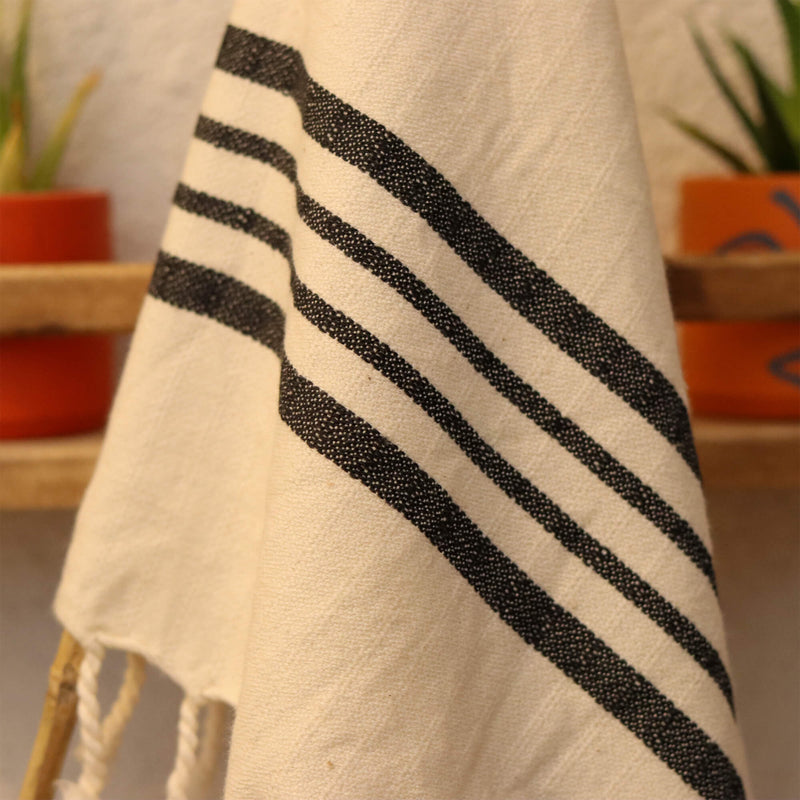 Ufuk Black Hand Towel 50x100 cm - 20''x40''