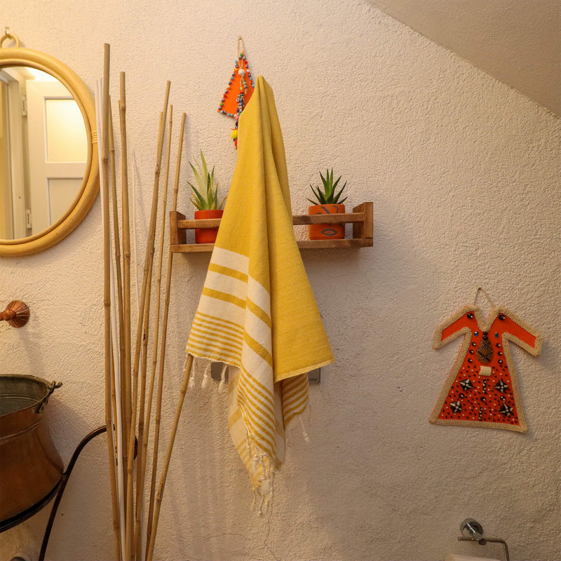 Dehna Yellow Small Towel 50x100 cm - 20''x40''