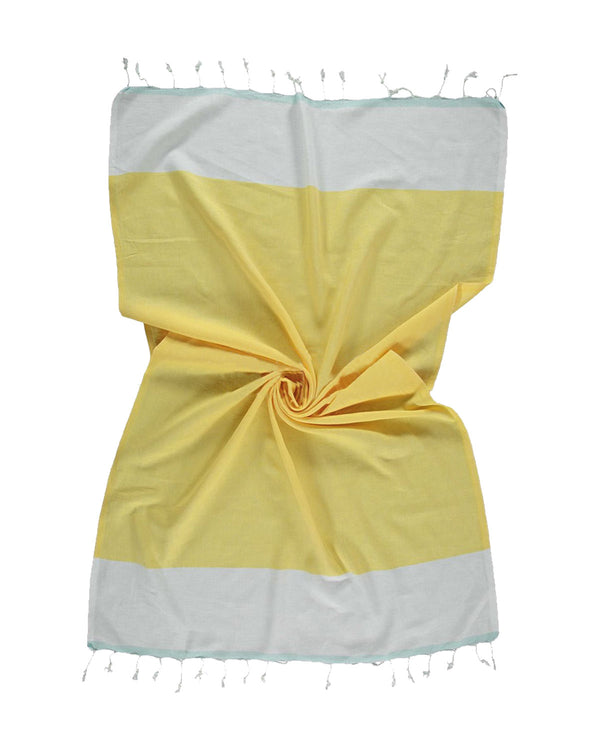 Pamir Turkish Cotton Towel Yellow 100x180 cm - 40''x70''